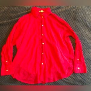 H&M women hot pink blouse medium